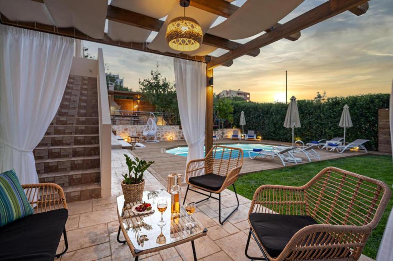 Villa Ellovos With Private Pool Réthimno Kültér fotó